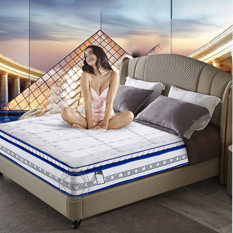 Home FLuxury Double Bed Mattress Compressed Innerspring Hybrid With Gel Foam