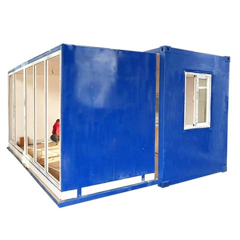 Cheap prefab High quality slide out container home with glass