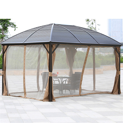 High Quality Modern With mosquito nets Aluminum frame Leisure gazebo
