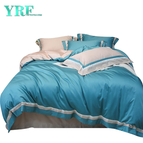 Best Quality Deluxe Wedding Bed Sheet Set Comfortable Turquoise 4PCS 100% Silk