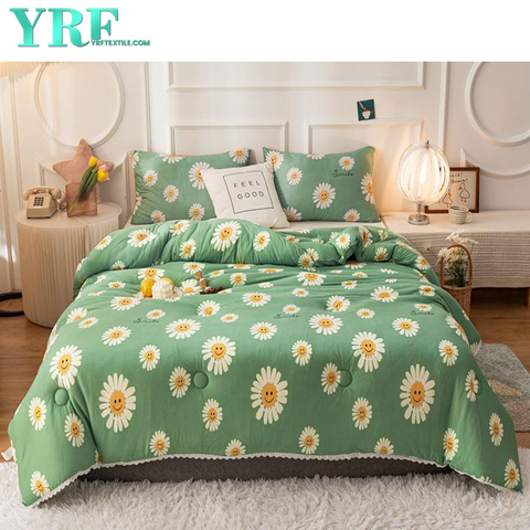Home Bed Linen Silk Comforter Set Cozy Feeling Microsuede Single Bed
