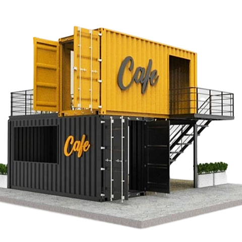 Low cost two floors Light Steel Container shop